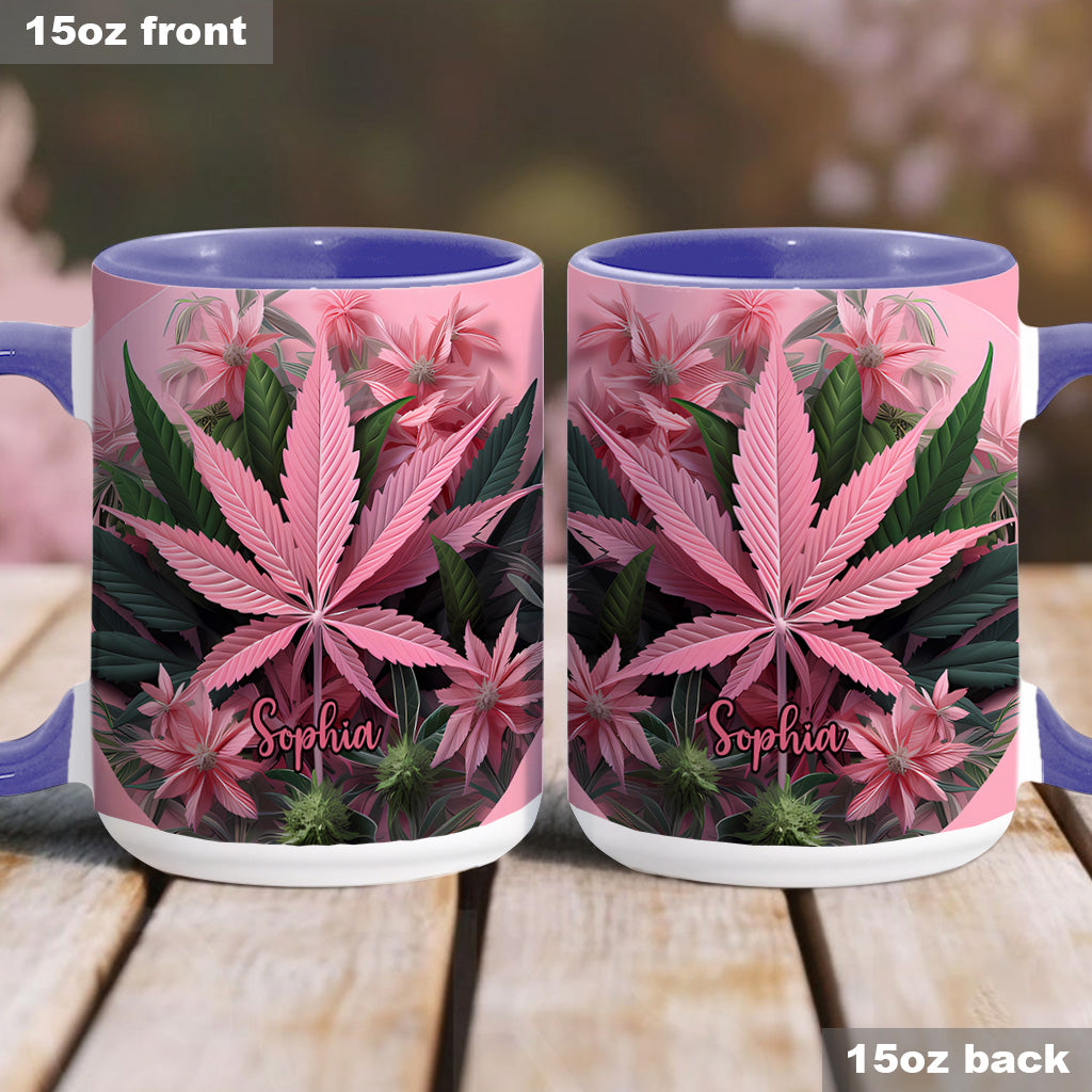 Mug personnalisé Pink Stoner Chick - Thème cannabis