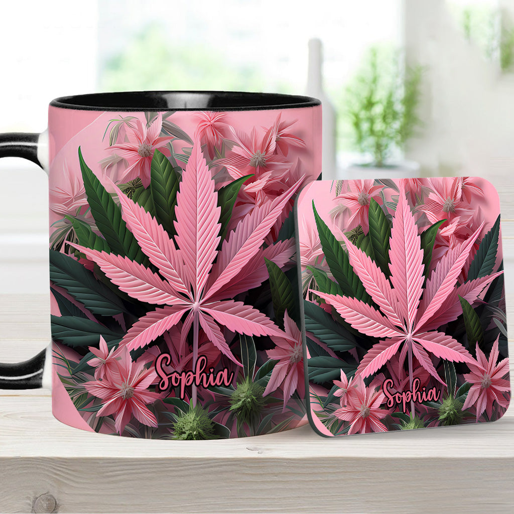 Mug personnalisé Pink Stoner Chick - Thème cannabis