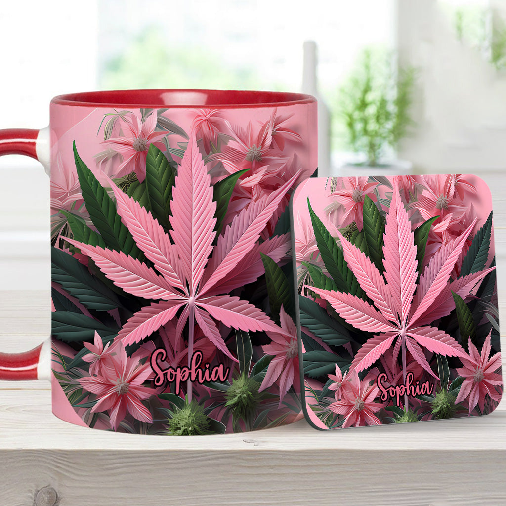 Mug personnalisé Pink Stoner Chick - Thème cannabis