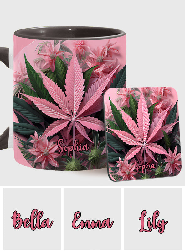 Mug personnalisé Pink Stoner Chick - Thème cannabis