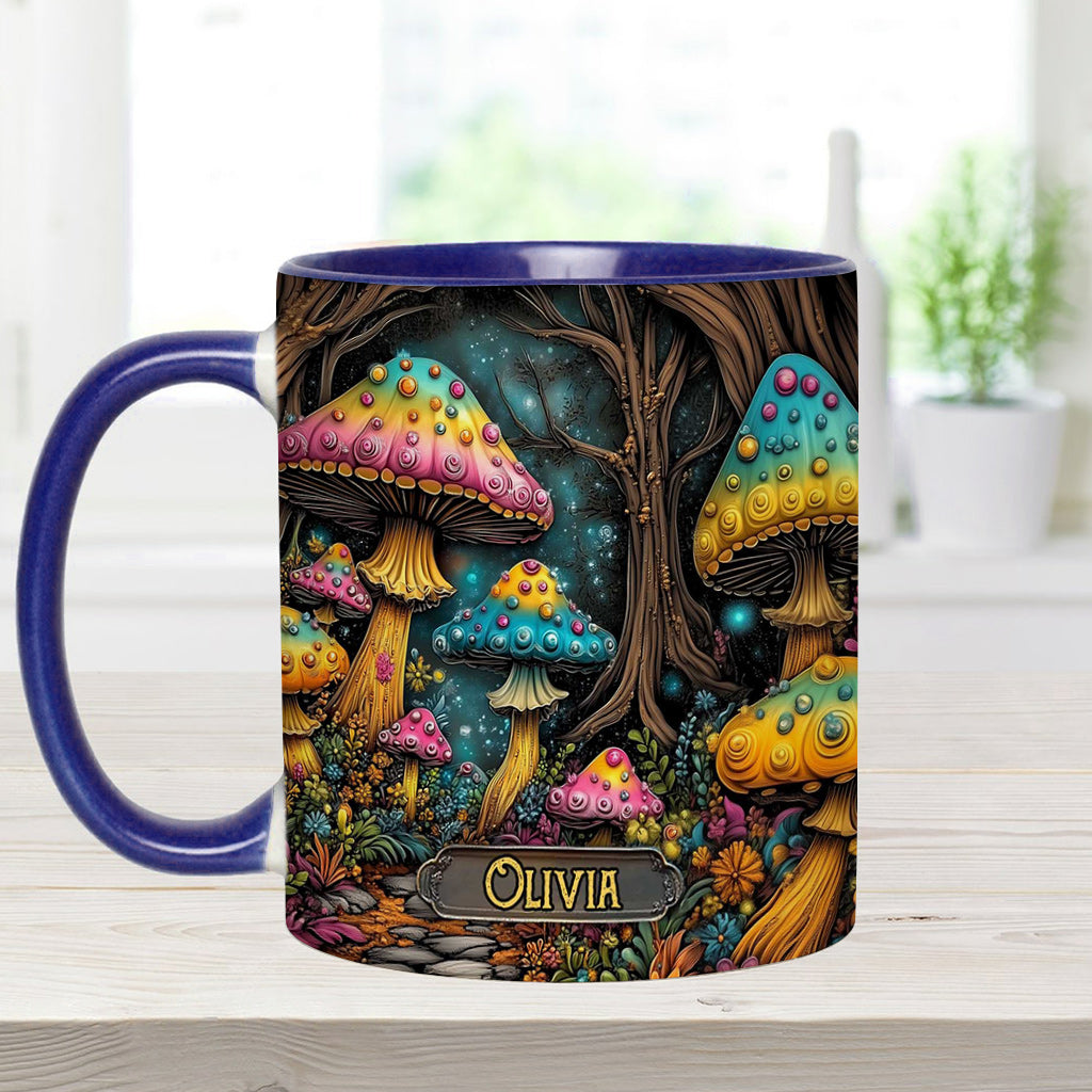 Mug personnalisé à motif champignon magique