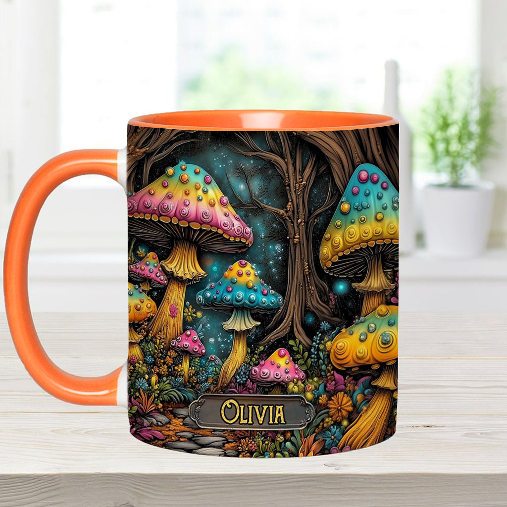 Mug personnalisé à motif champignon magique