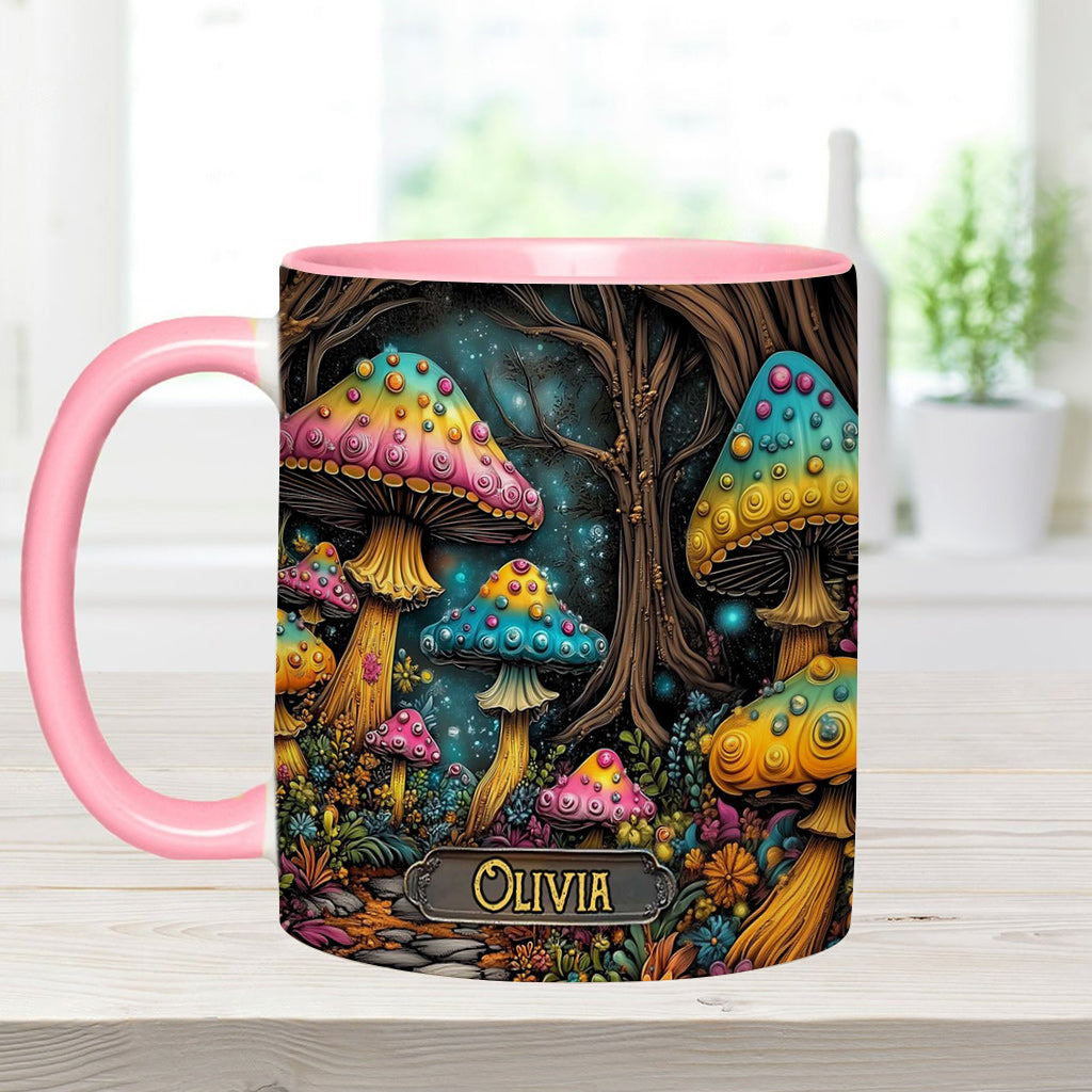 Mug personnalisé à motif champignon magique