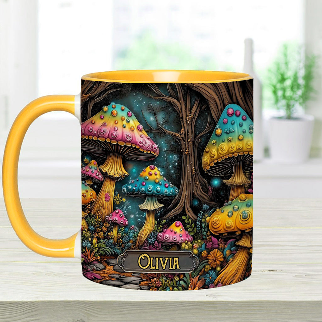 Mug personnalisé à motif champignon magique