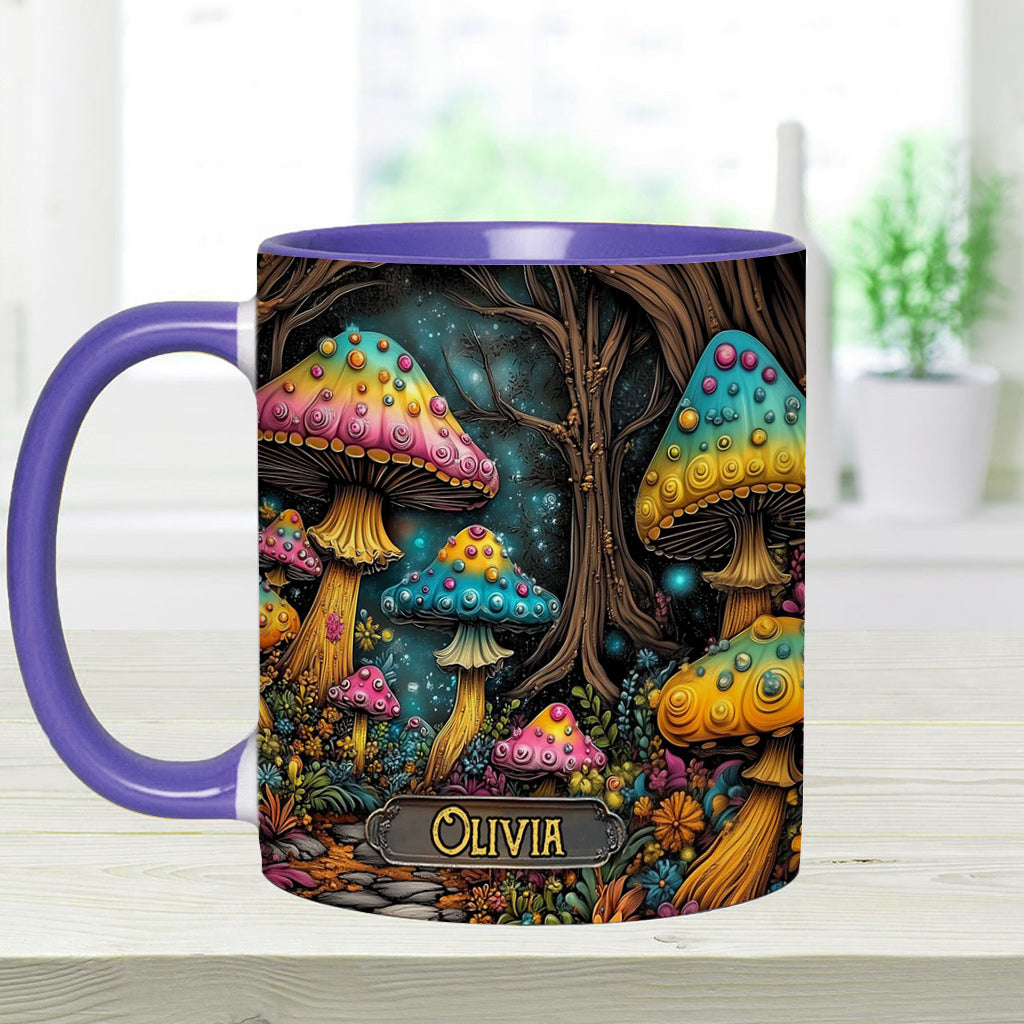 Mug personnalisé à motif champignon magique