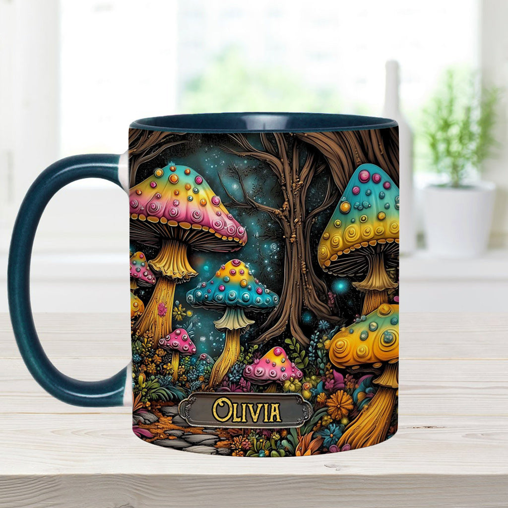 Mug personnalisé à motif champignon magique