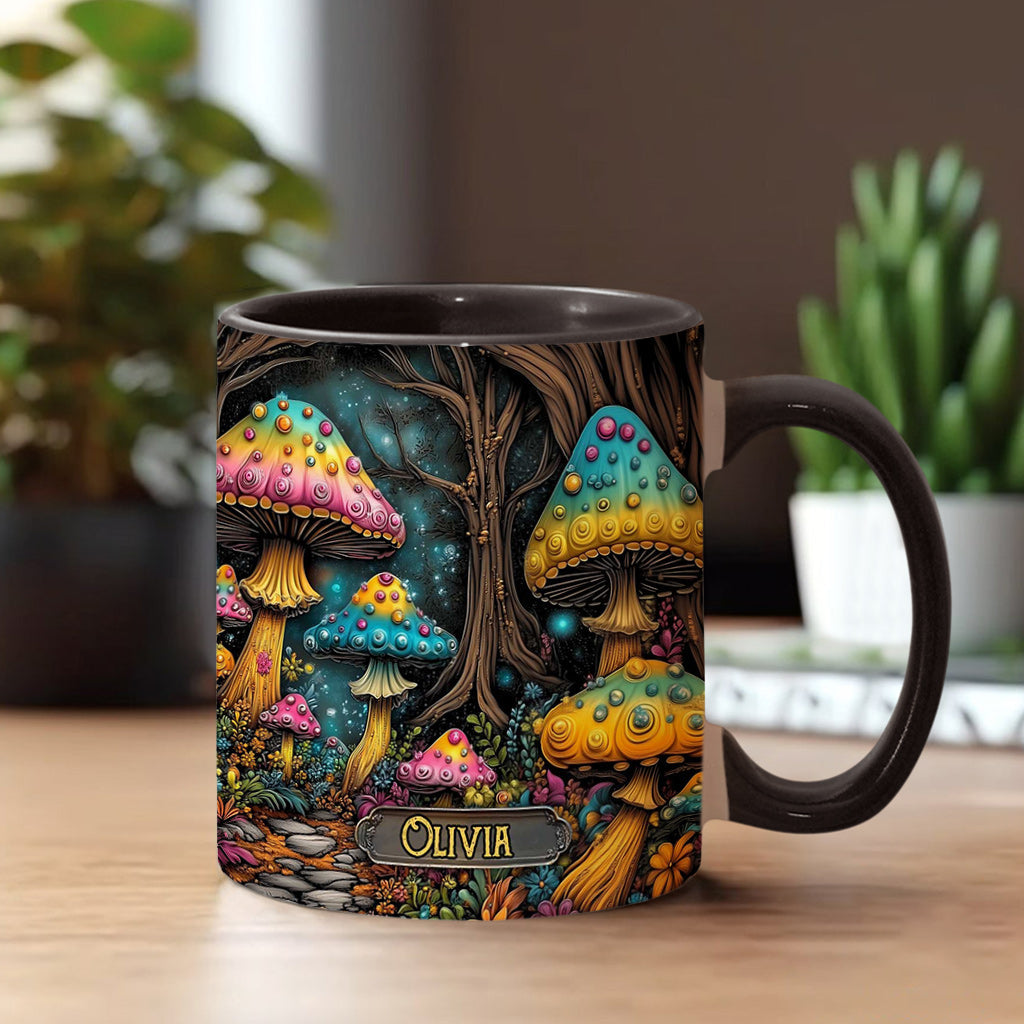 Mug personnalisé à motif champignon magique
