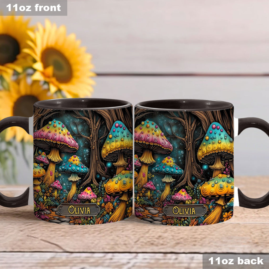Mug personnalisé à motif champignon magique