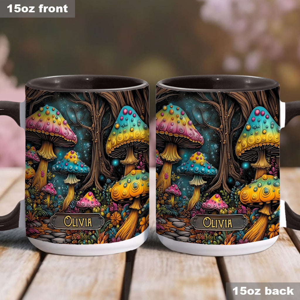 Mug personnalisé à motif champignon magique