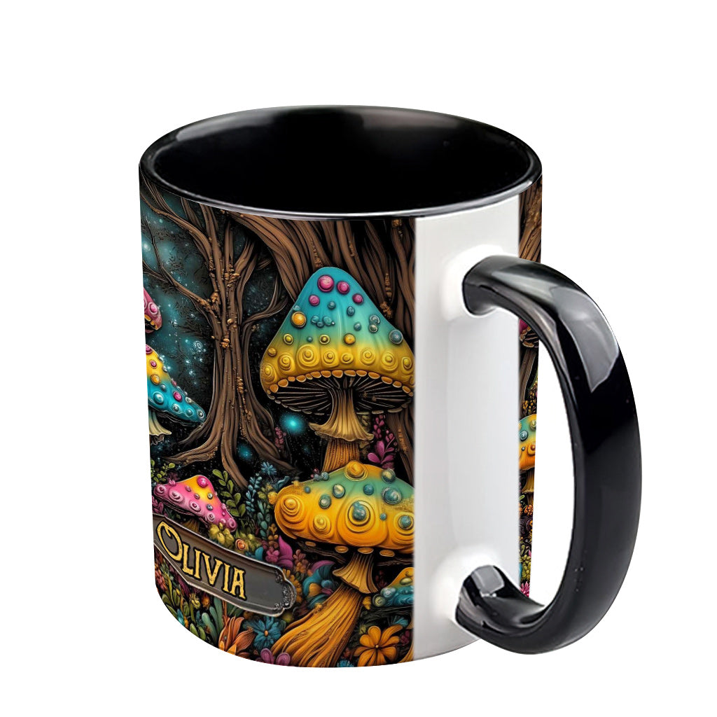 Mug personnalisé à motif champignon magique