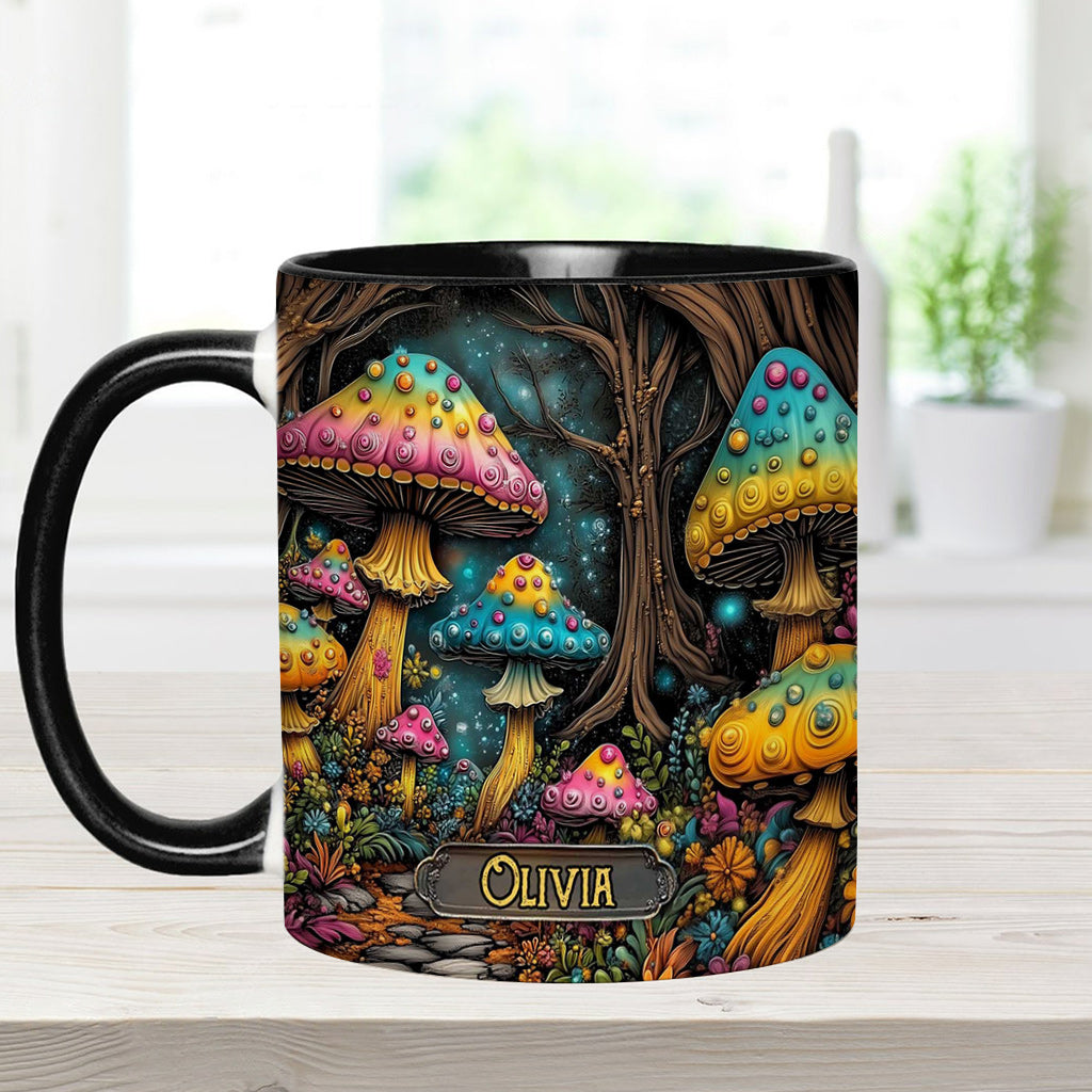 Mug personnalisé à motif champignon magique