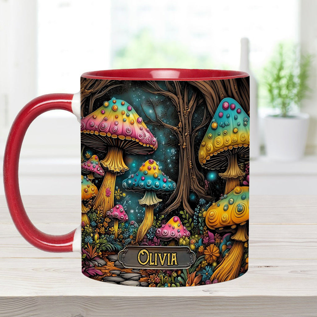 Mug personnalisé à motif champignon magique