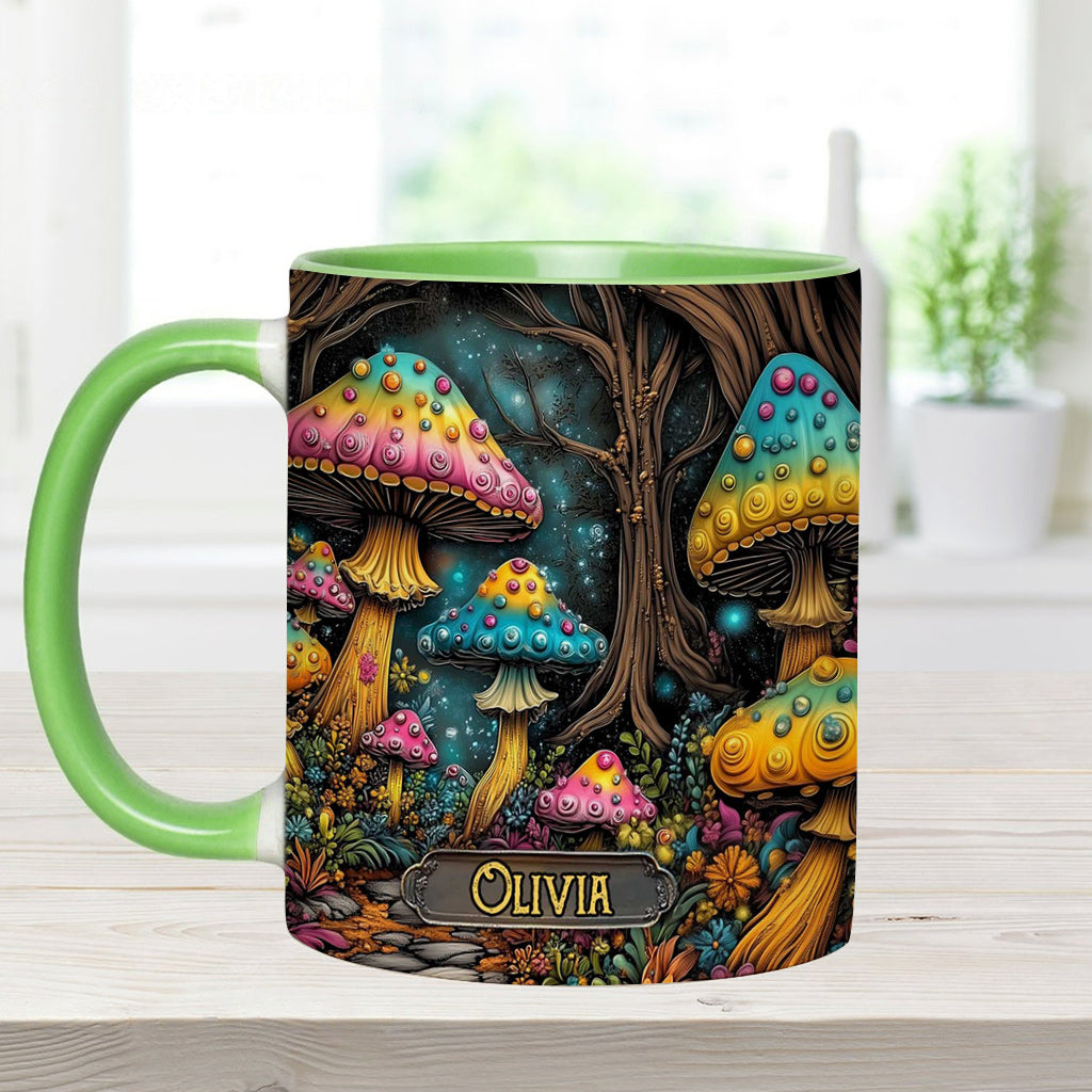 Mug personnalisé à motif champignon magique