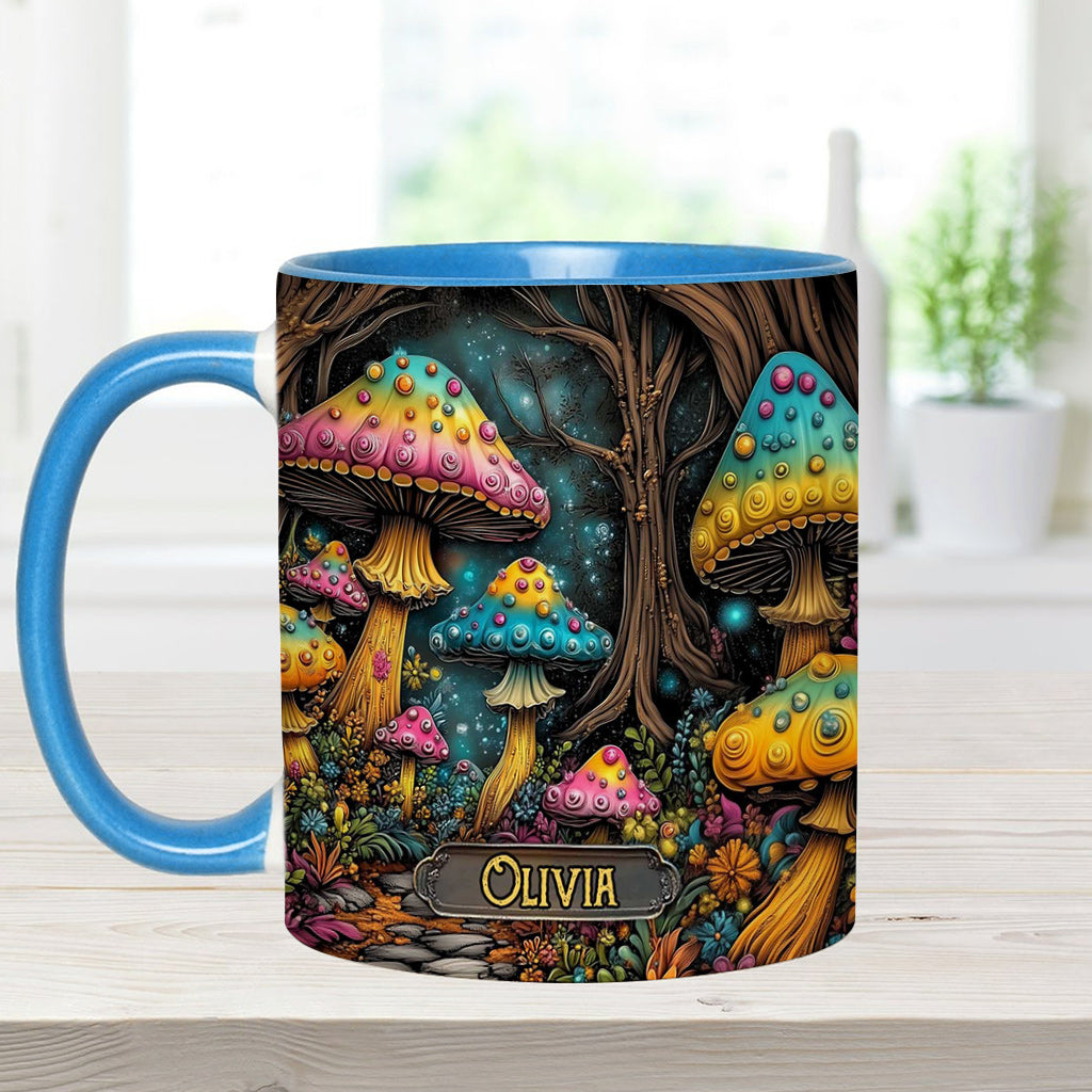 Mug personnalisé à motif champignon magique