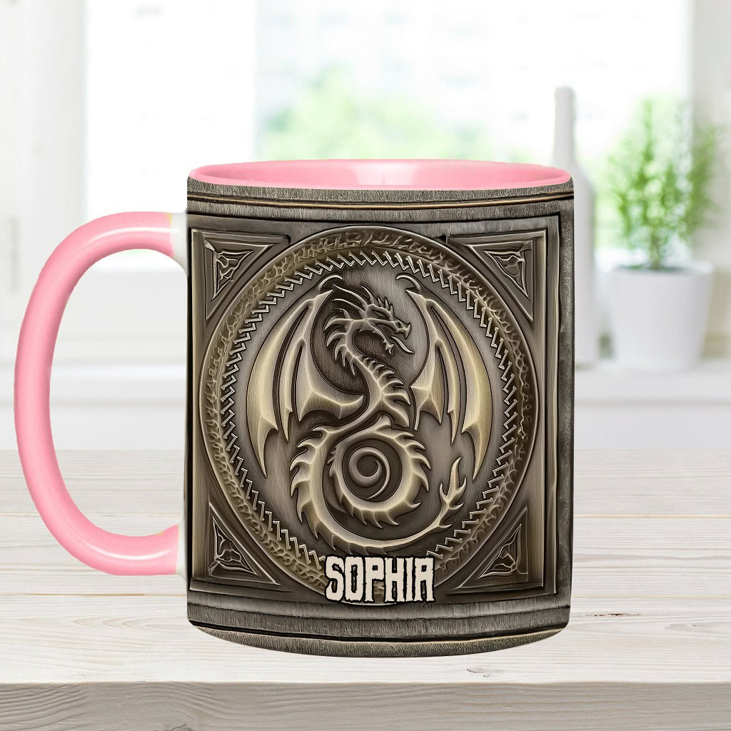 Mug personnalisé « Dragon Majestueux » avec motif dragon