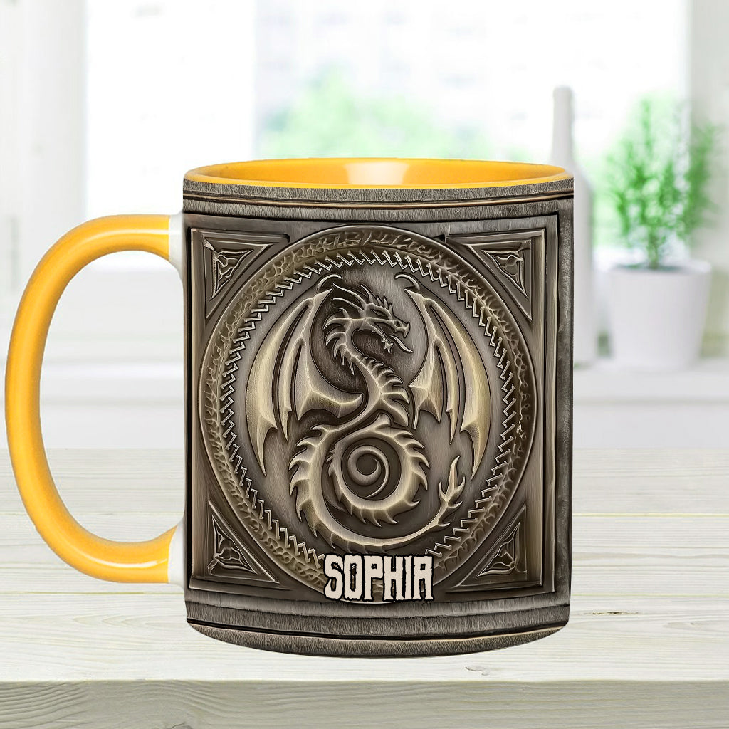 Mug personnalisé « Dragon Majestueux » avec motif dragon