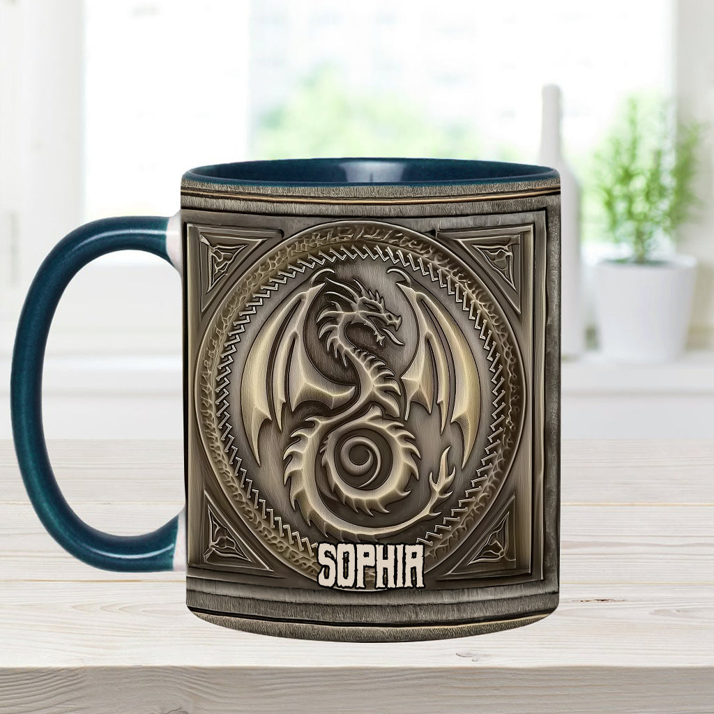 Mug personnalisé « Dragon Majestueux » avec motif dragon