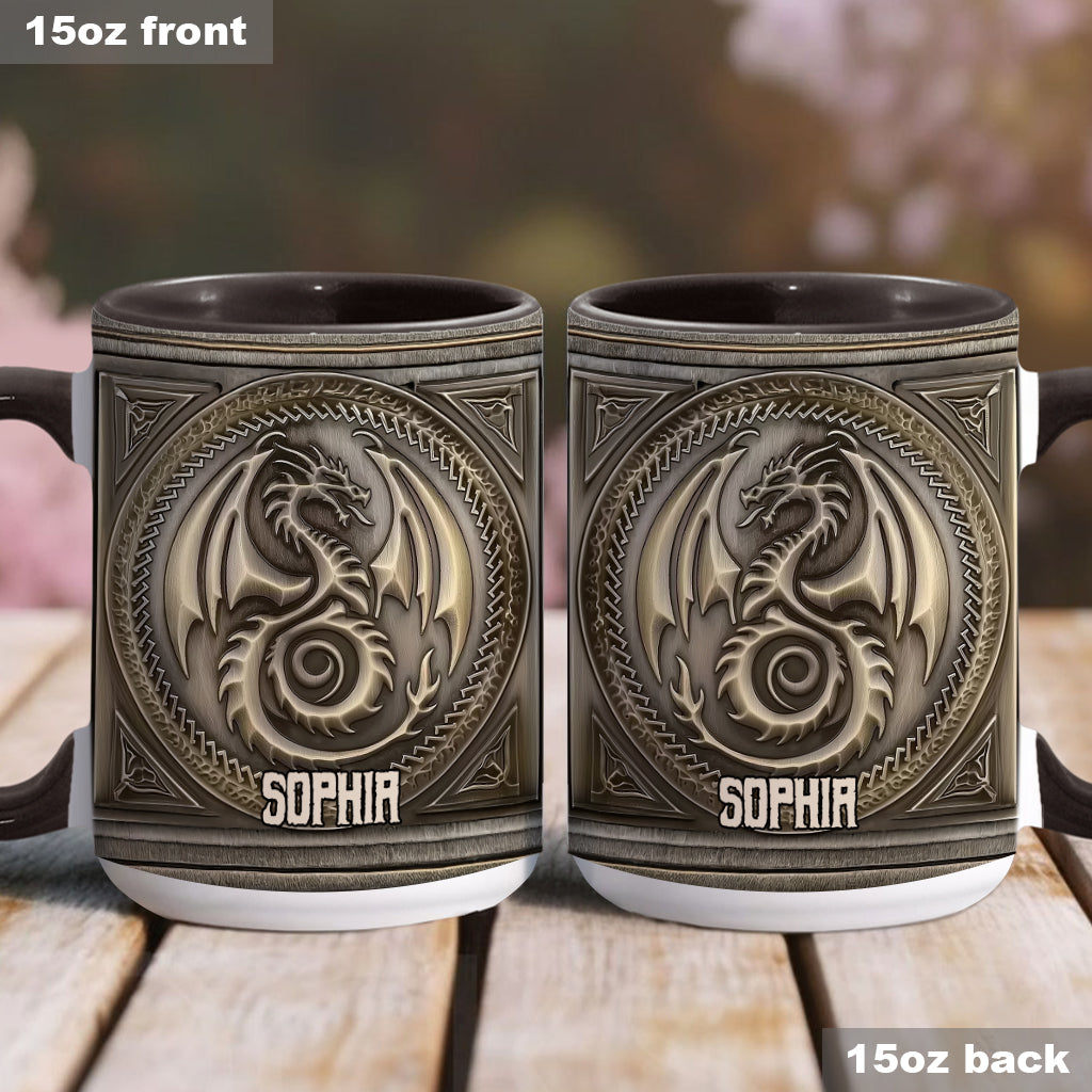 Mug personnalisé « Dragon Majestueux » avec motif dragon
