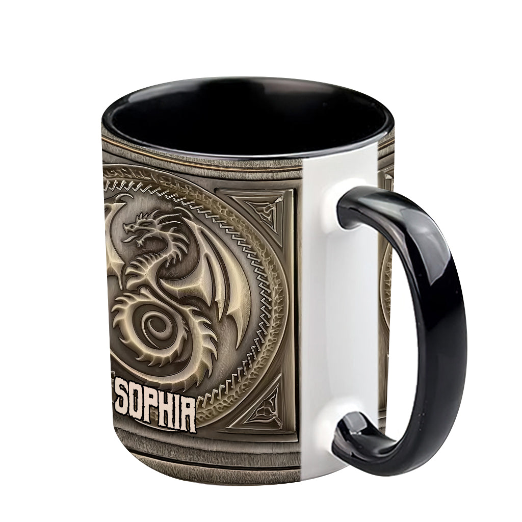 Mug personnalisé « Dragon Majestueux » avec motif dragon