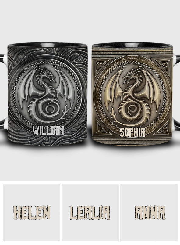 Mug personnalisé « Dragon Majestueux » avec motif dragon