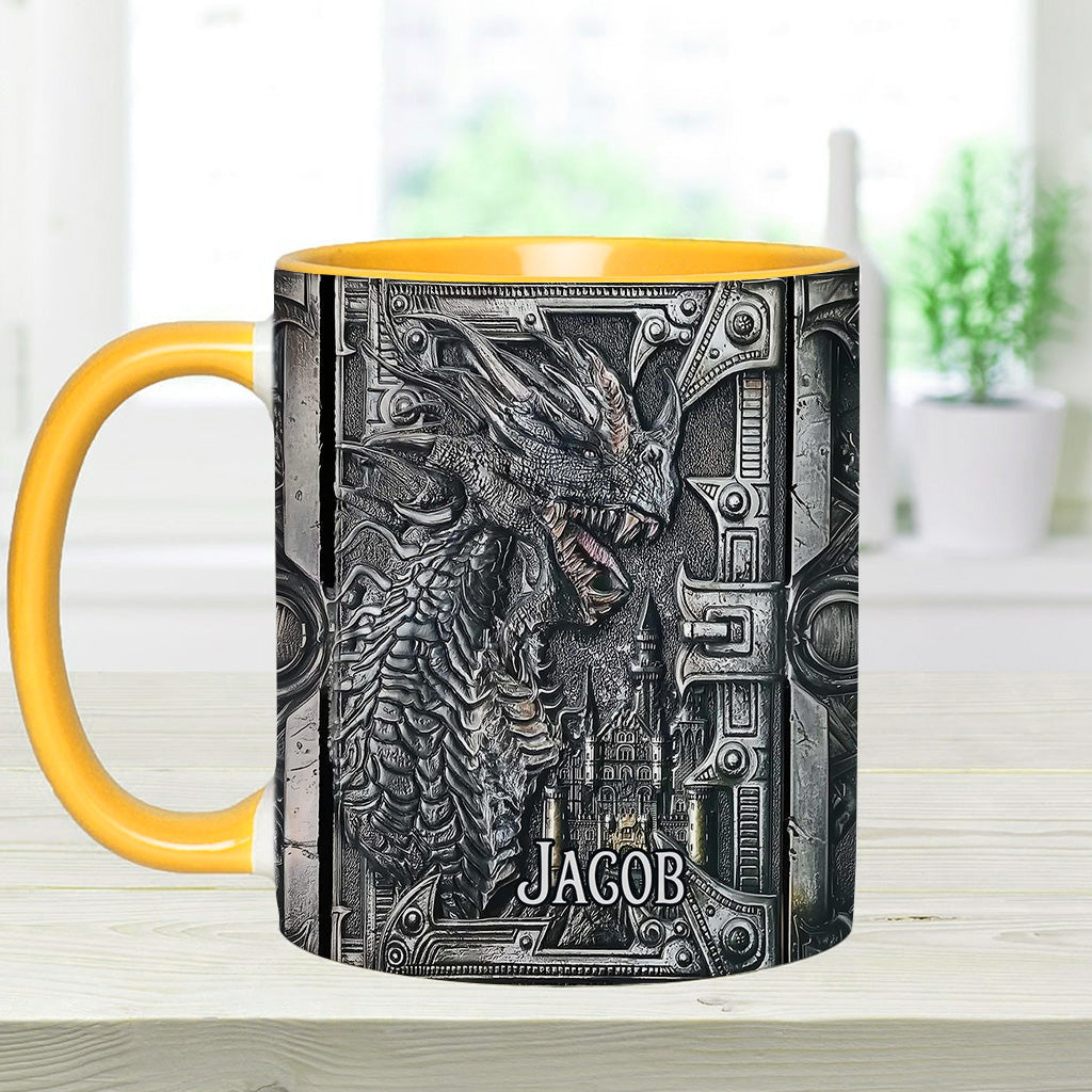 Majestätischer Drache – Personalisierte Tasse mit Drachenmotiv