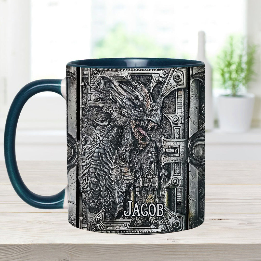 Majestätischer Drache – Personalisierte Tasse mit Drachenmotiv