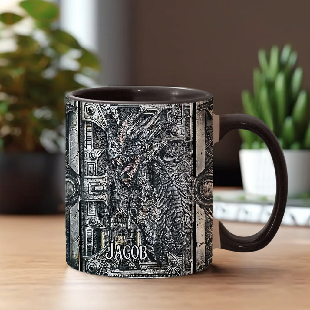 Majestätischer Drache – Personalisierte Tasse mit Drachenmotiv