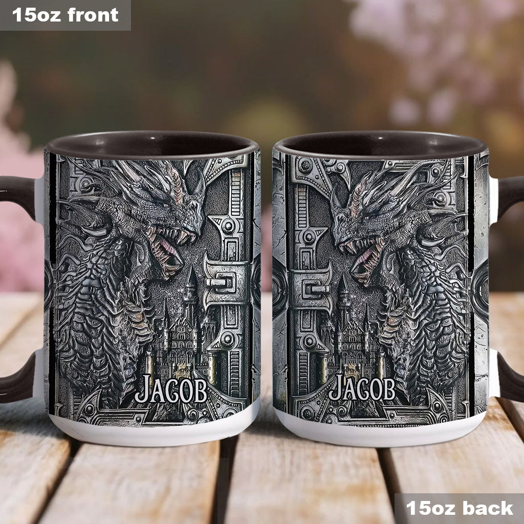 Majestätischer Drache – Personalisierte Tasse mit Drachenmotiv