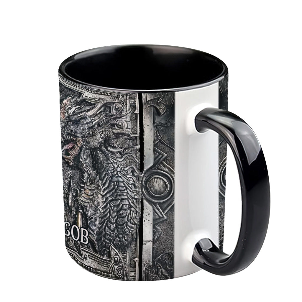 Majestätischer Drache – Personalisierte Tasse mit Drachenmotiv