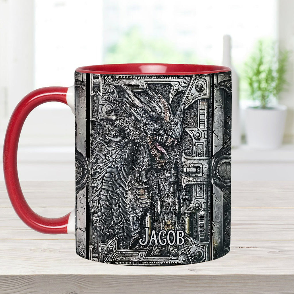 Majestätischer Drache – Personalisierte Tasse mit Drachenmotiv