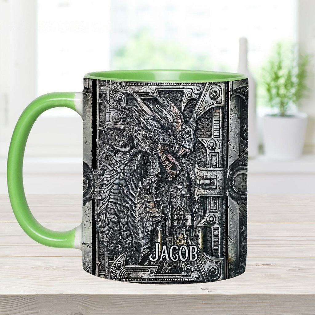 Majestätischer Drache – Personalisierte Tasse mit Drachenmotiv