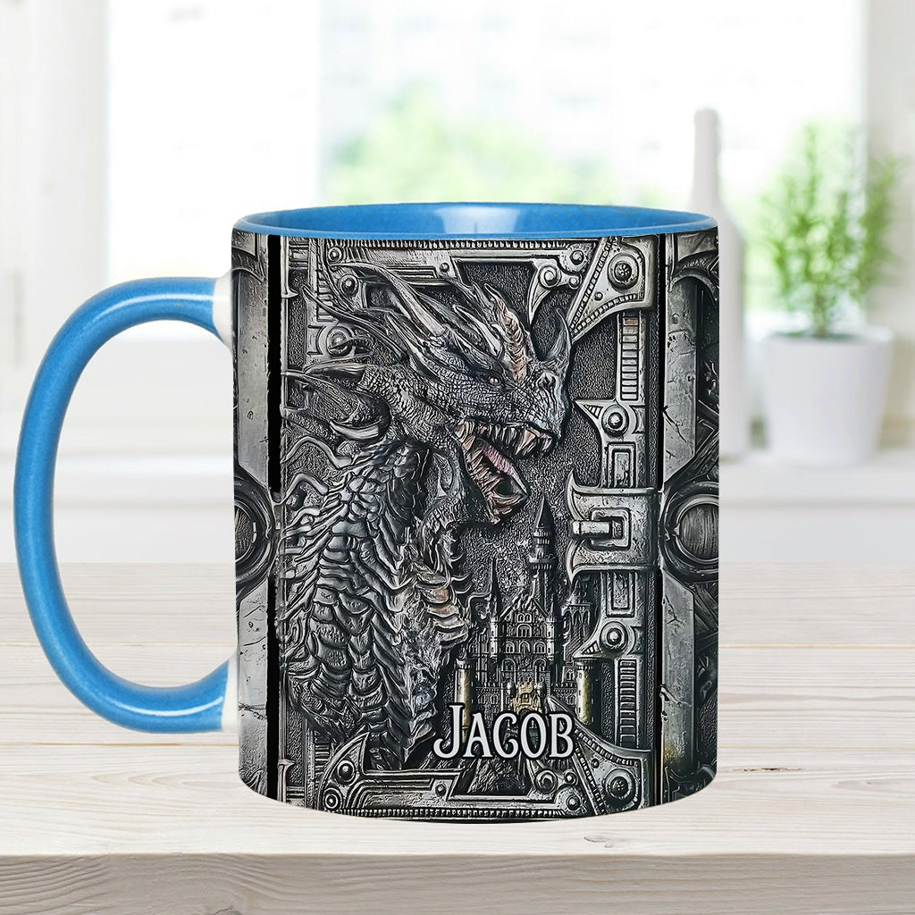 Majestätischer Drache – Personalisierte Tasse mit Drachenmotiv