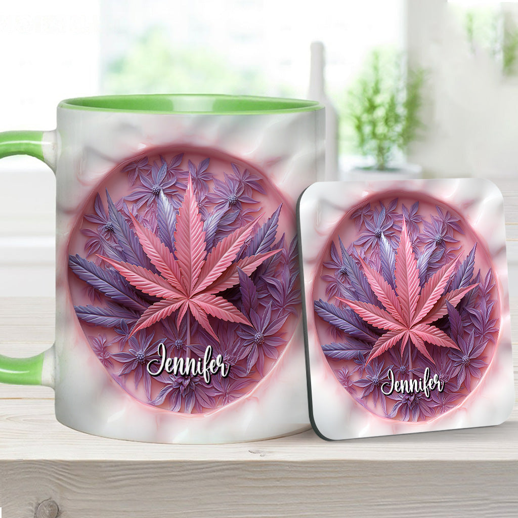 Mug High Life personnalisé avec motif cannabis
