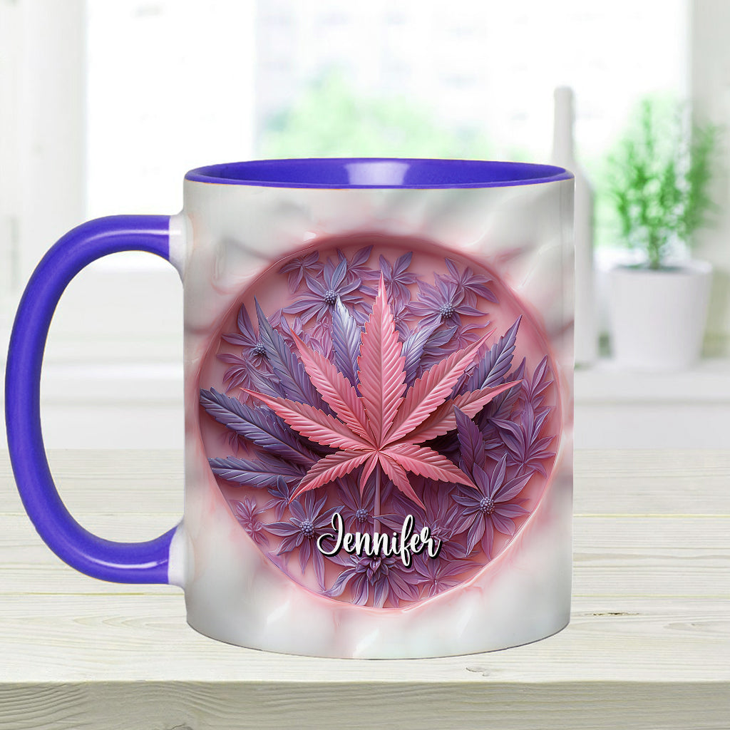 Mug High Life personnalisé avec motif cannabis