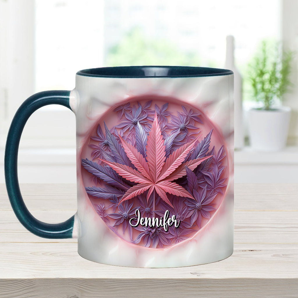 Mug High Life personnalisé avec motif cannabis