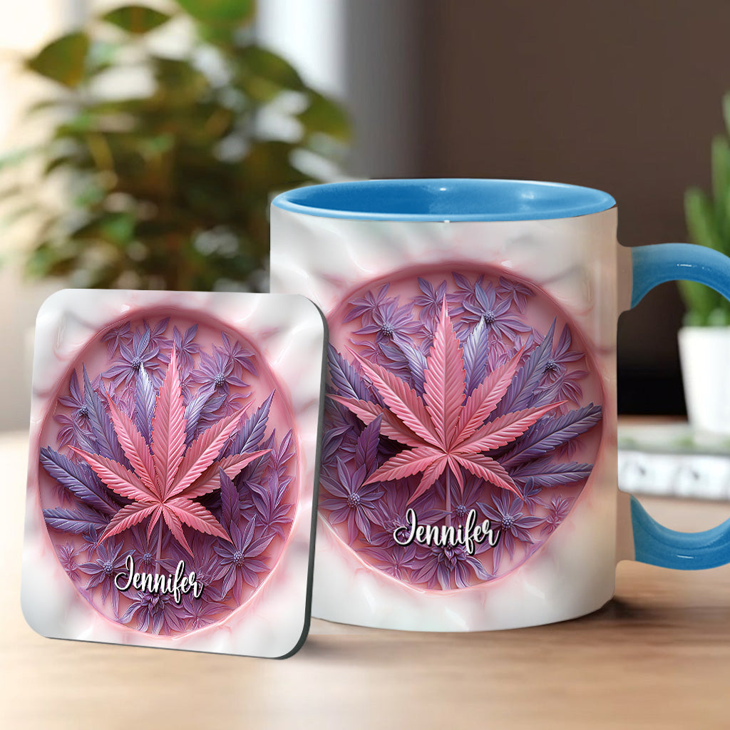 Mug High Life personnalisé avec motif cannabis
