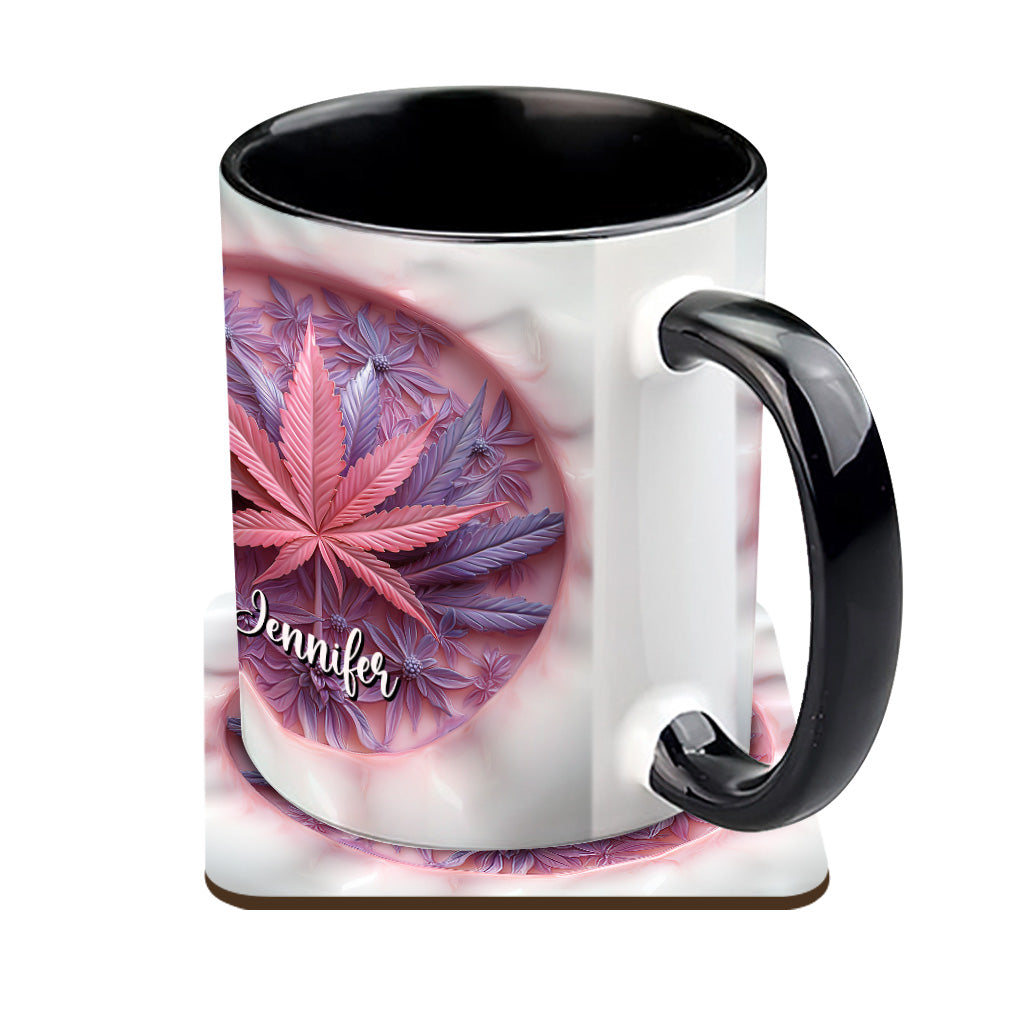 Mug High Life personnalisé avec motif cannabis