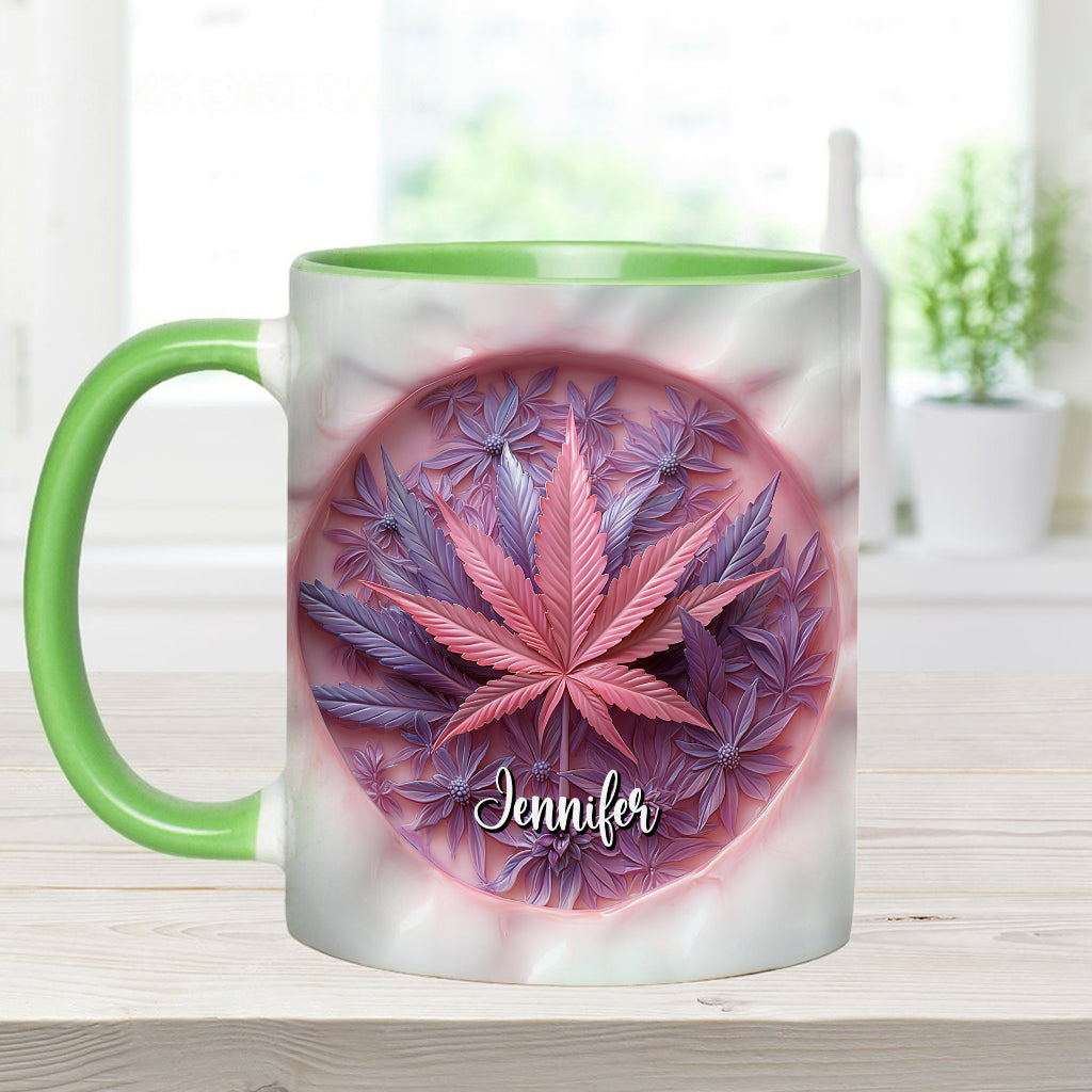 Mug High Life personnalisé avec motif cannabis