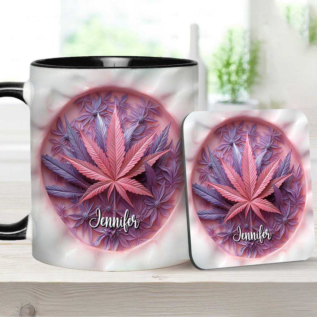 Mug High Life personnalisé avec motif cannabis