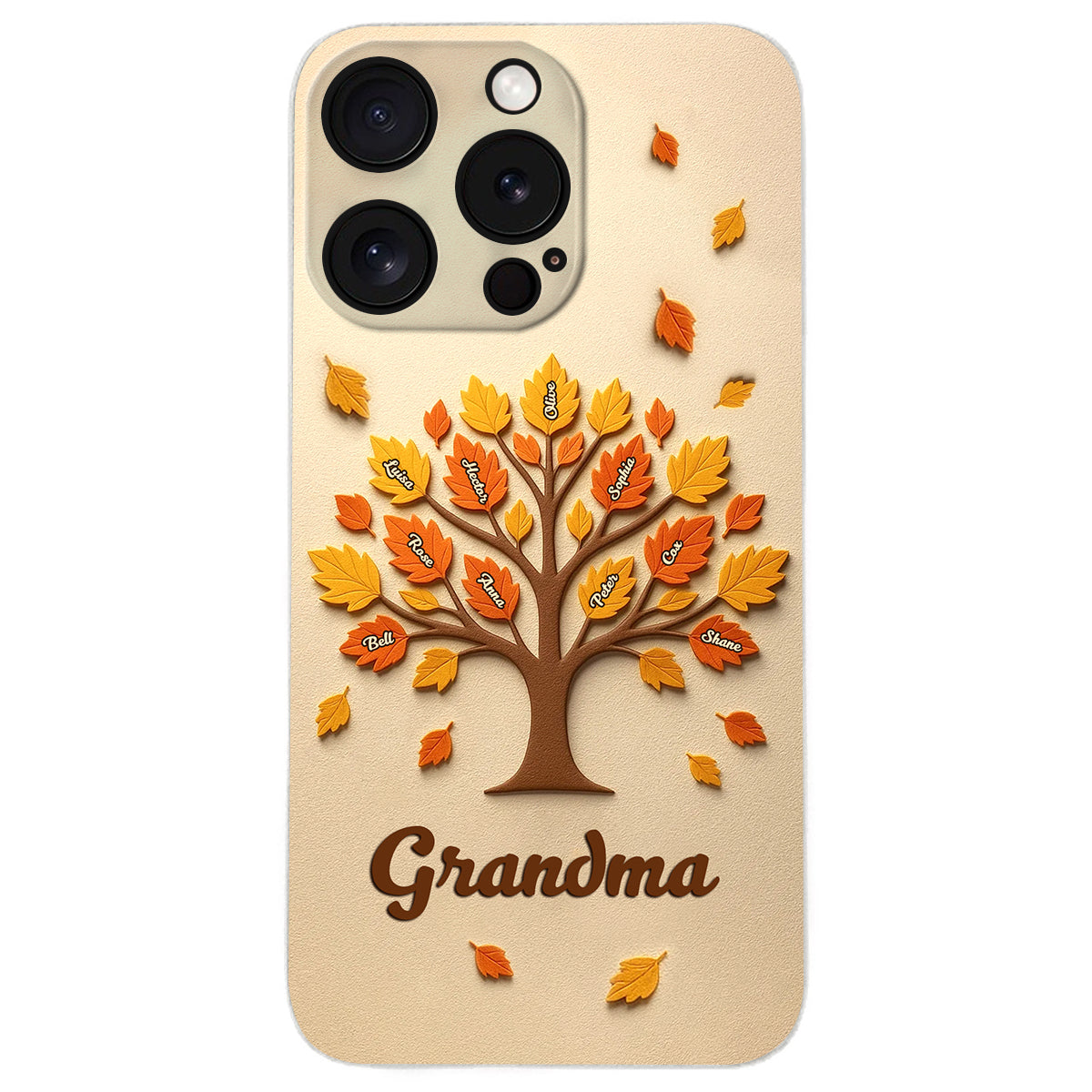 Mom Grandma Tree - Personalized Mother Leather Phone Case