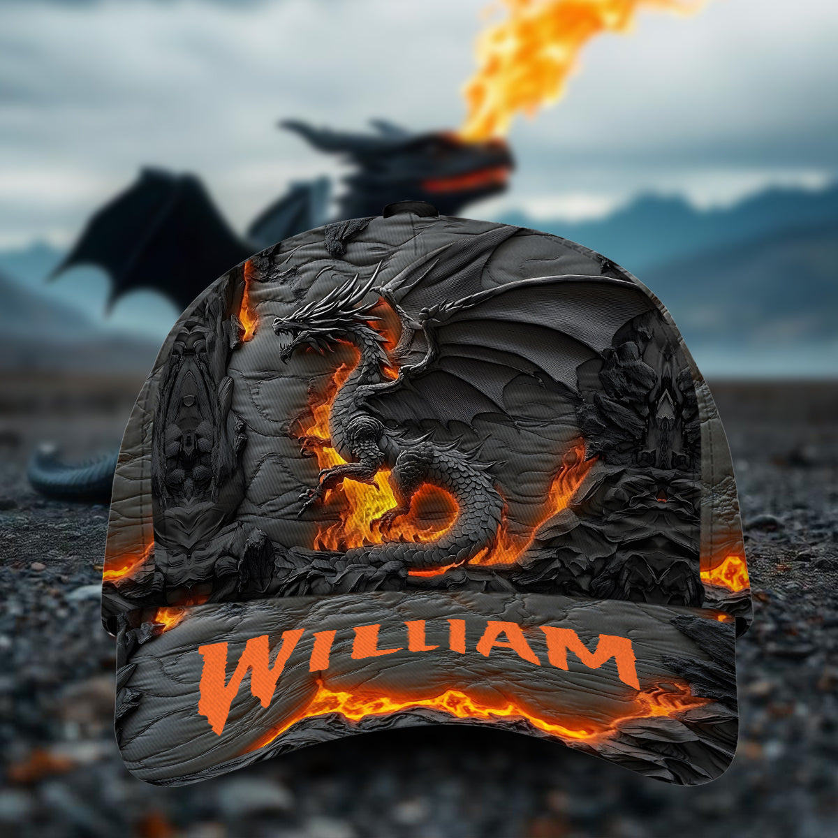 Casquette classique personnalisée Dragon de Feu