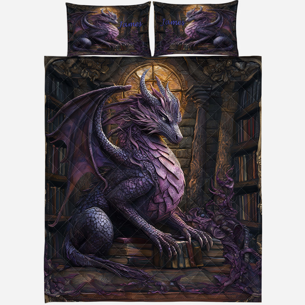Atemberaubender Drache – personalisiertes Drachen-Bettwäscheset