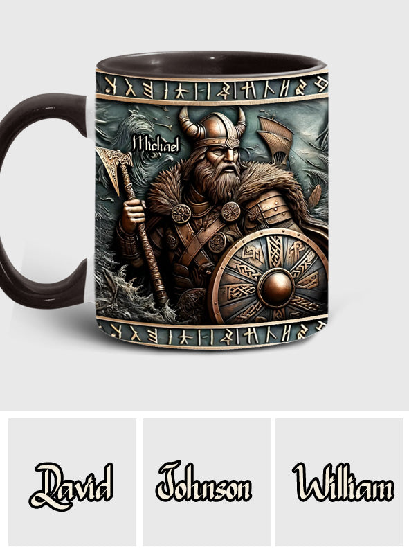 Wikingerkrieger – Personalisierte Tasse mit Wikinger-Akzent