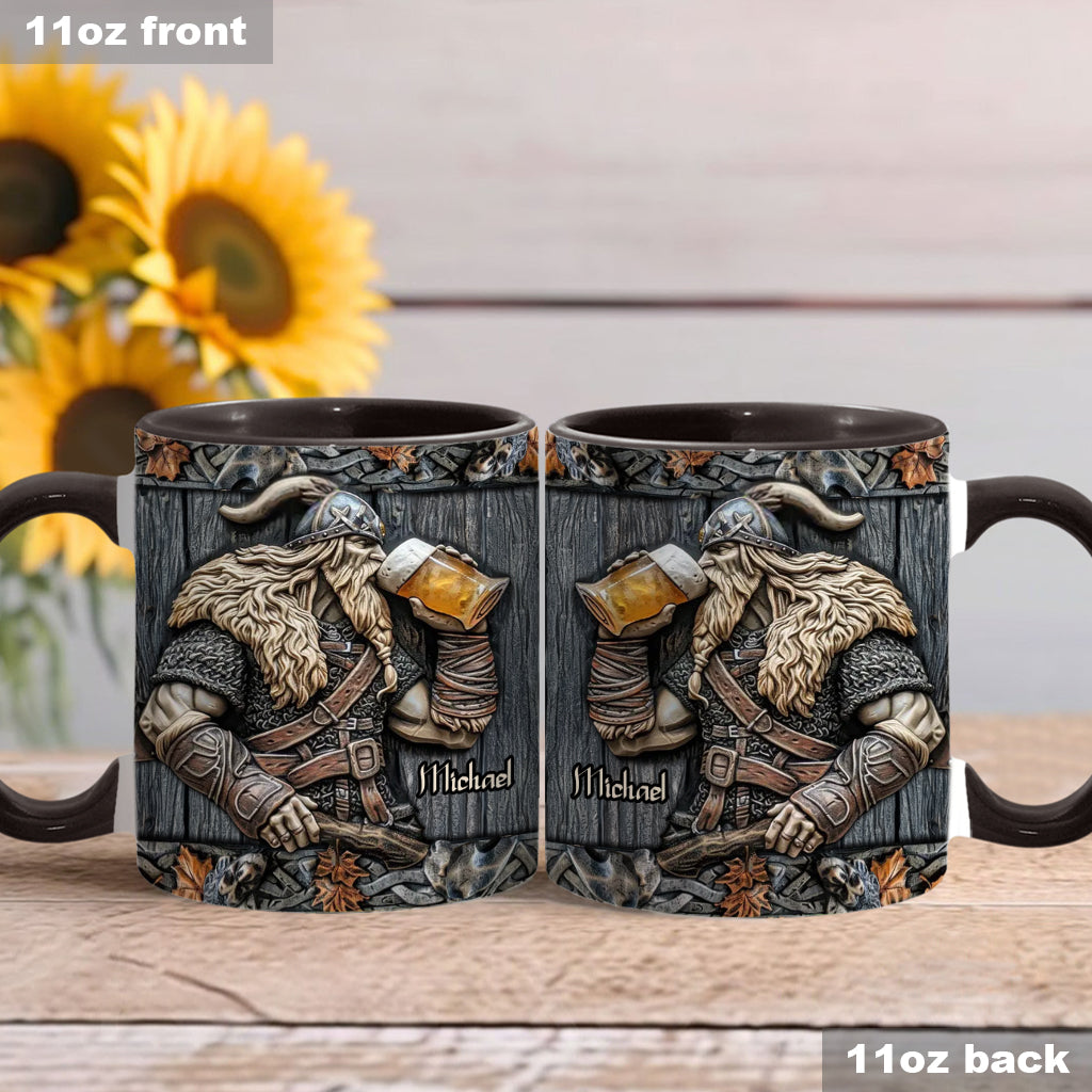 Wikinger-Bierbecher mit personalisiertem Wikinger-Motiv
