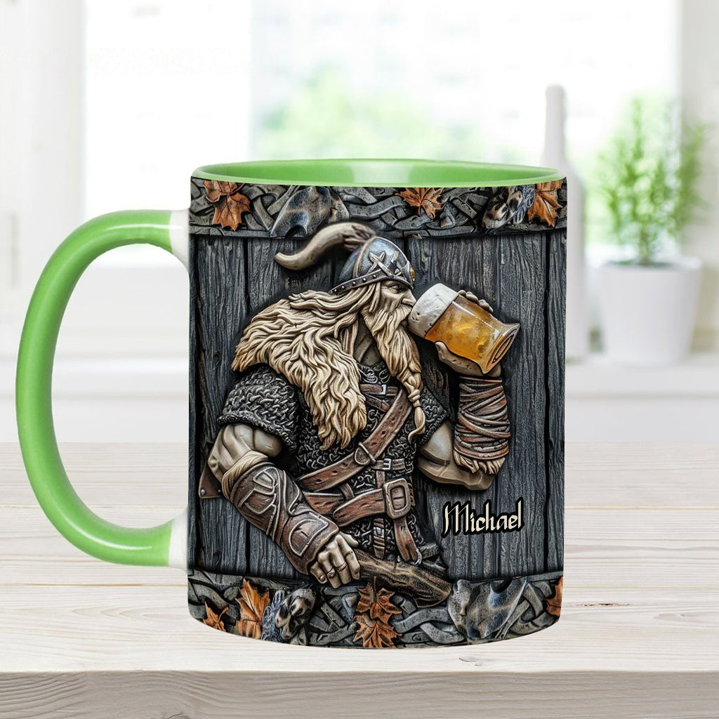 Wikinger-Bierbecher mit personalisiertem Wikinger-Motiv