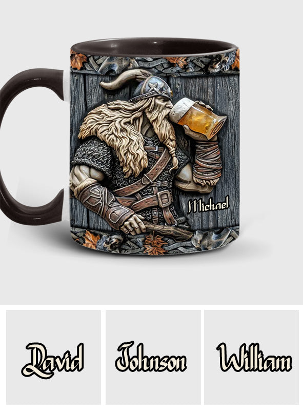 Wikinger-Bierbecher mit personalisiertem Wikinger-Motiv