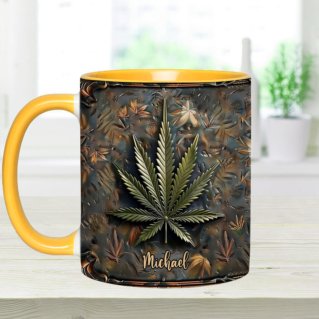 High Life – Personalisierter Becher mit Cannabis-Akzent
