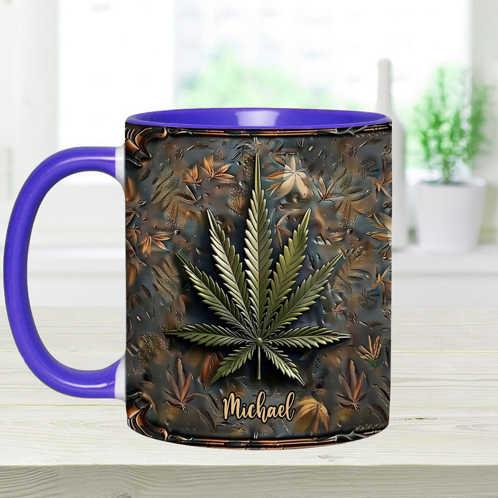 High Life – Personalisierter Becher mit Cannabis-Akzent