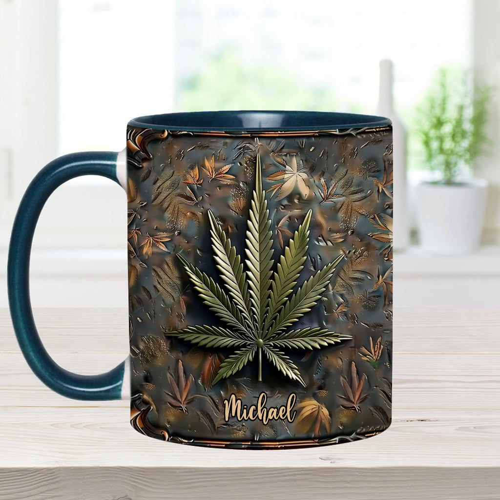 High Life – Personalisierter Becher mit Cannabis-Akzent