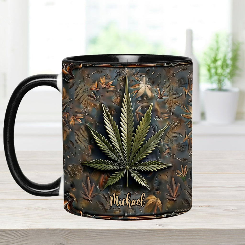 High Life – Personalisierter Becher mit Cannabis-Akzent